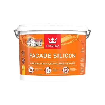 Краска Tikkurila Facade Silicon фасадная C гл/мат, 9л