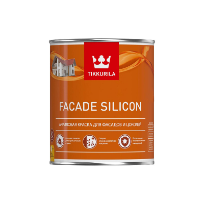 Краска Tikkurila Facade Silicon фасадная VVA гл/мат, 0,9л
