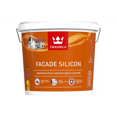 Краска Tikkurila Facade Silicon VVA фасадная гл/мат, 2,7л