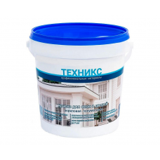 Краска ТЕХНИКС для окон и дверей п/мат серая, 1кг