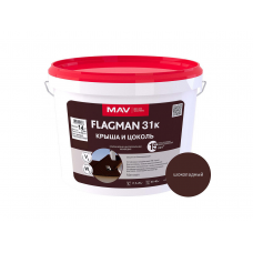 Краска МАВ FLAGMAN 31к крыша и цоколь шоколадная, 14кг
