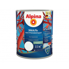 Грунт-эмаль Alpina быстросохнущая RAL9003 белый, 0,75л