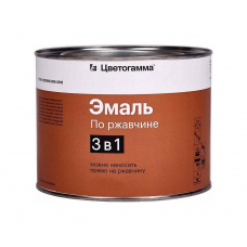 Эмаль Цветогамма по ржавчине вишневая, 1,8кг