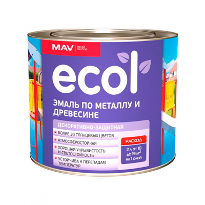 Эмаль ПФ-115 Ecol белая, 2кг