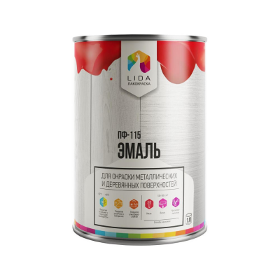 Эмаль LIDA ПФ-115 голубая, 1кг