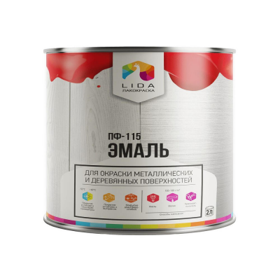 Эмаль LIDA ПФ-115 салатовая, 2кг
