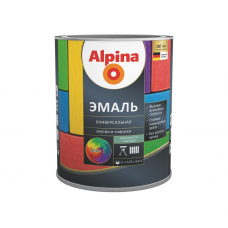 Эмаль Alpina алкид. шелк.-матовая База1, универ., 0,75л/ 0,89кг