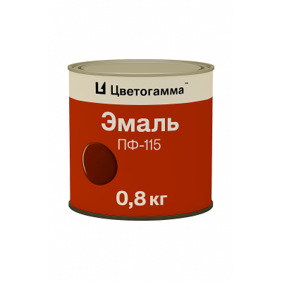 Эмаль Цветогамма ПФ-115 коричневая, 0,8кг