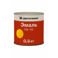 Эмаль Цветогамма ПФ-115 желтая, 0,8кг