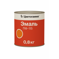 Эмаль Цветогамма ПФ-115 оранжевая, 0,8кг