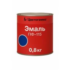 Эмаль Цветогамма ПФ-115 синяя, 0,8кг