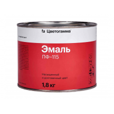 Эмаль Цветогамма ПФ-115 коричневая, 1,8кг