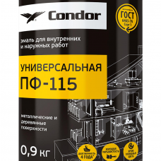 Эмаль Condor ПФ-115 вишневая, 0,9кг