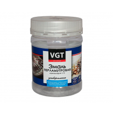 Эмаль VGT перламутровая серебристо-белая, 0,23кг