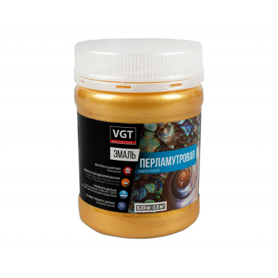 Эмаль VGT перламутровая золото, 0,23кг