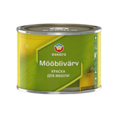 Краска Eskaro Mooblivarv акриловая для мебели полумат., 0,45л
