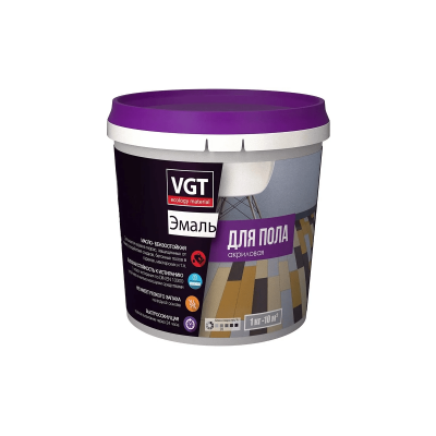 Эмаль VGT для пола акриловая венге, 1кг