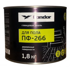Эмаль для пола Condor ПФ-266 светло-серая 1,8кг