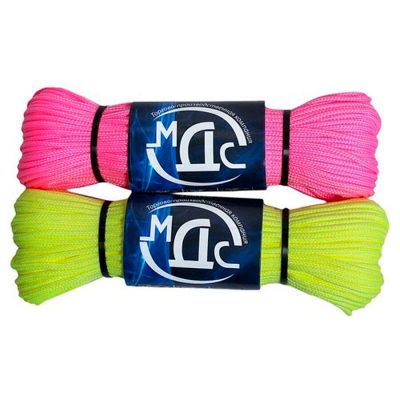 Шнур пп плетеный неоновый d3мм 16 пр. с сердечником 20м