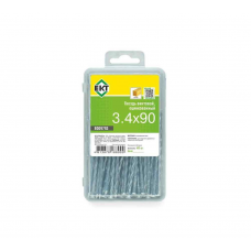 Гвоздь винтовой, 3.4х90, цинк, в пласт.контейнере, ЕКТ (уп=0,4кг)