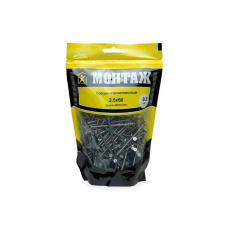 Гвоздь строительный 2.5x60, дой-пак M, МОНТАЖ (уп=0.5кг)