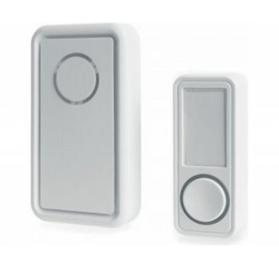 Звонок беспровод. на батарейках FERON E-379-белый 18мел.