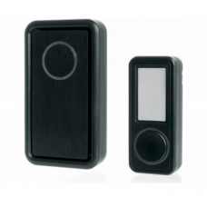 Звонок беспровод. на батарейках FERON E-379-черный 18мел.