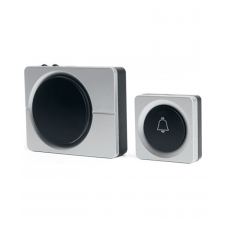 Звонок беспровод. на батарейках FERON E-382 серебр. 38мел.