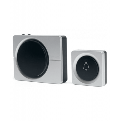 Звонок беспровод. на батарейках FERON E-382 серебр. 38мел.