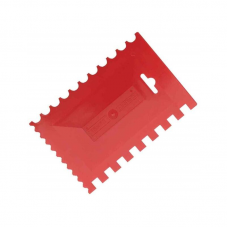 Шпатель пластмассовый BAUWELT зубчатый 17х11см