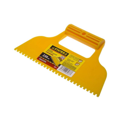 Шпатель пластмассовый STAYER 23см зуб 4мм