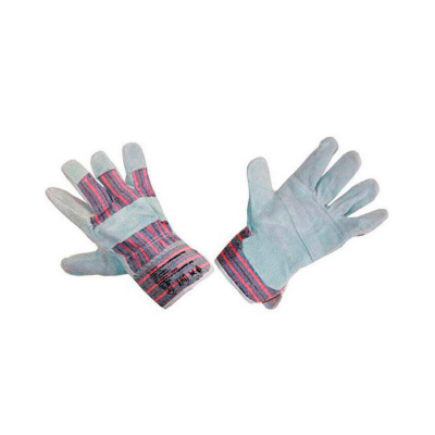 Перчатки комбинированные BVB TR-423 серо-синие