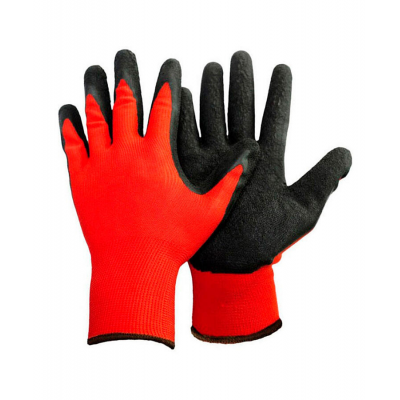 Перчатки трикотаж. рифл.латекс BVB TR-798 13кл. р10