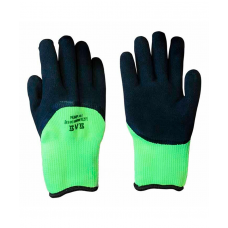 Перчатки трикотаж. рифл.латекс BVB TR-301 10кл. Р10,5 с ворсом