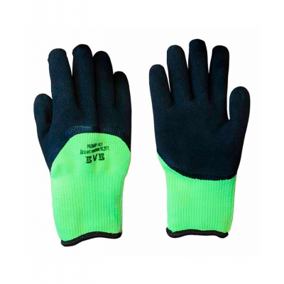Перчатки трикотаж. рифл.латекс BVB TR-301 10кл. Р10,5 с ворсом
