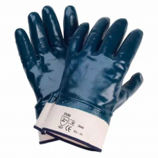 Перчатки х/б с нитрилом BVB TR-507 полн.облив крага