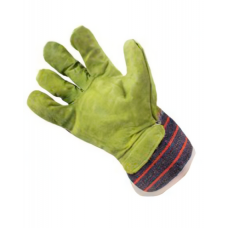 Перчатки комбинированные BVB TR-439RG серо-зеленые