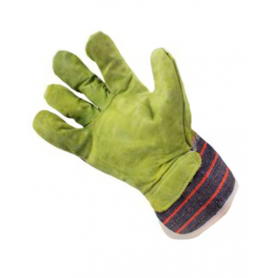 Перчатки комбинированные BVB TR-439RG серо-зеленые