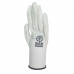 Перчатки BAUWELT 24210 ПУ облив белые 13кл. L