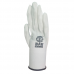 Перчатки BAUWELT 24209 ПУ облив белые 13кл. M Перчатки BAUWELT 24209 ПУ облив белые 13кл. M
