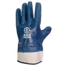 Перчатки BAUWELT 24205 полный нитрил. облив с крагой
