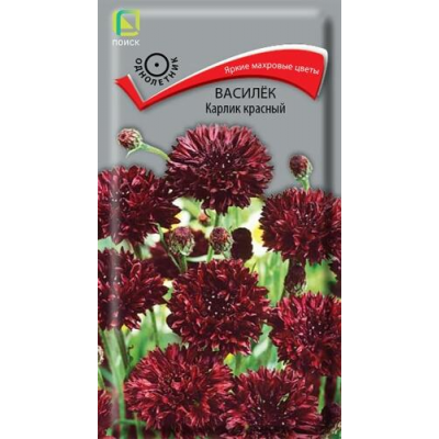 Василек Карлик Красный 0,1г (Семена ПОИСК)