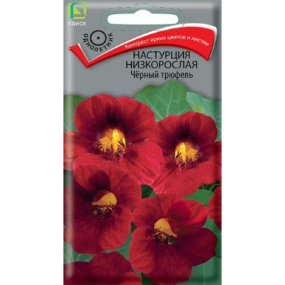 Настурция низкорослая Чёрный трюфель 1г (Семена ПОИСК)