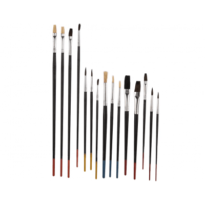 Набор кистей д/точных работ DOIT 15шт/уп.