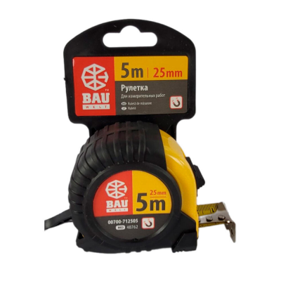 Рулетка BAUWELT 00700-712505 5мх25мм магнит