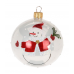 Шар елочный 8см KOOPMAN Снеговик/Конфета/Носок стекло микс AVG113950