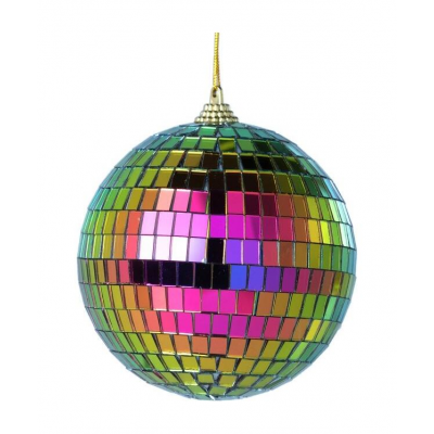 Шар елочный 8см MAGIC TIME Диско пластик мульти 88765