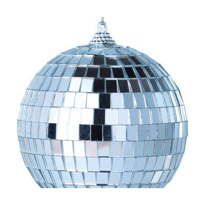 Шар елочный 8см MAGIC TIME Диско пластик серебряный 89185