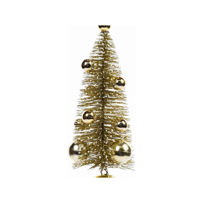 Игрушка елочная 20см MAGIC TIME Елка пластик золотой 91023