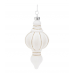 Украшение елочное подвесное 16см KOOPMAN стекло белый ABT400220